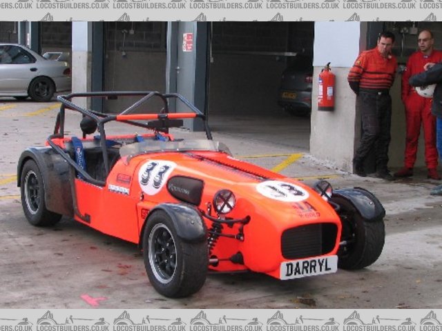 Darryl and myself wonering if it is bright enough. Donnington pit lane.